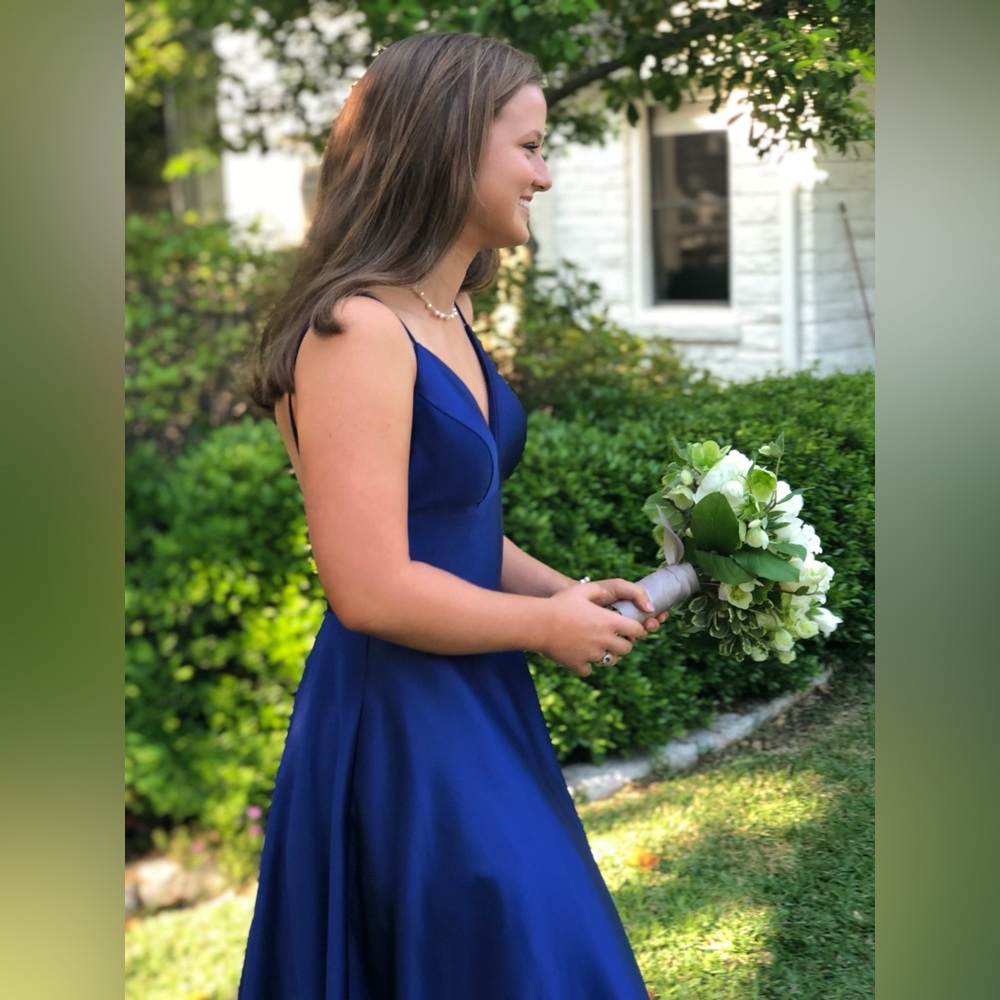 Betsy Adam Royal Blue Prom Dress